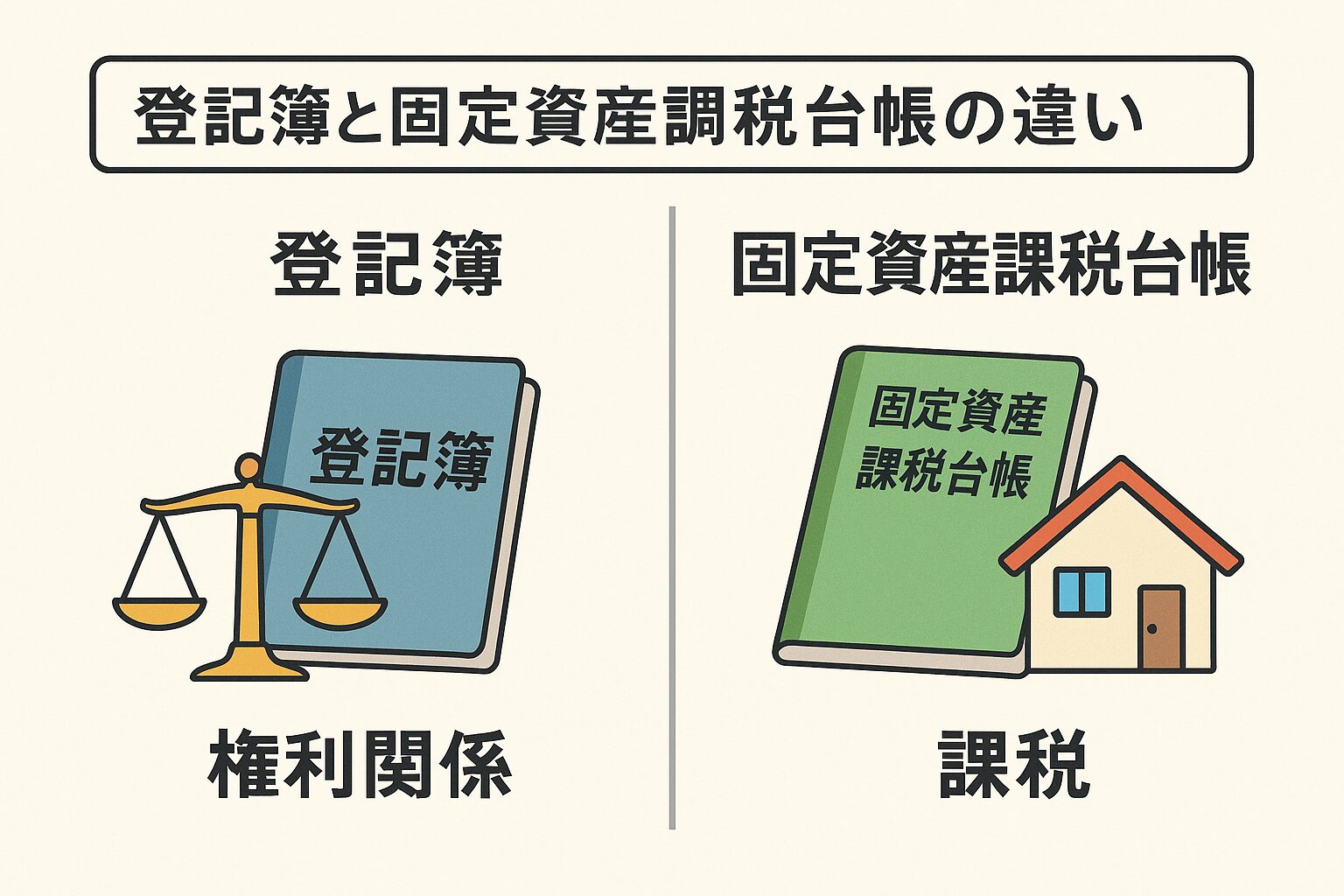 登記簿と固定資産課税台帳の違いは？🏠📚 | 株式会社マルニ（山口県周南市)