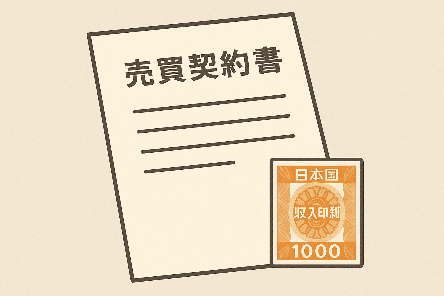 売買契約書に貼る印紙はいくら？ | 株式会社マルニ（山口県周南市)